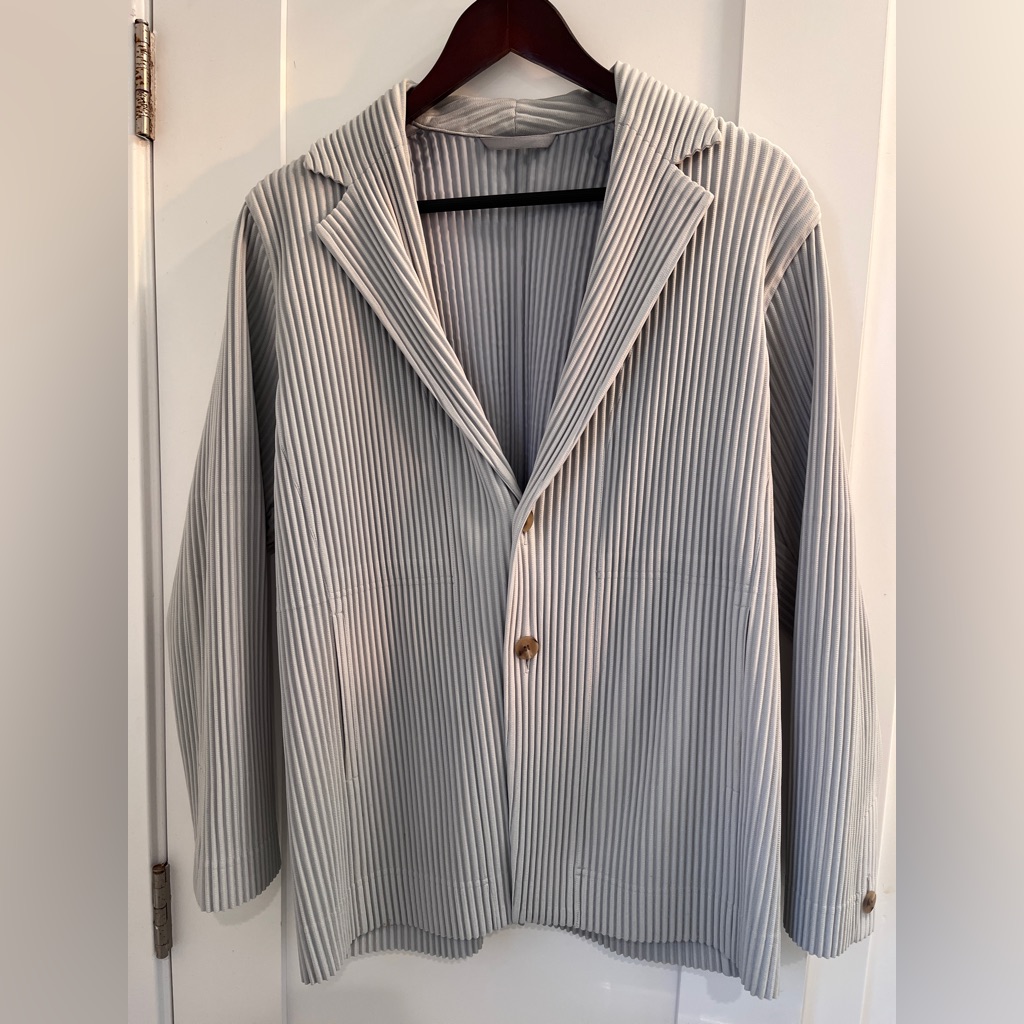 Homme Plisse Issey Miyaki Pleated Blazer